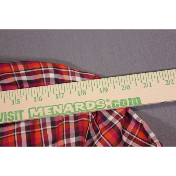 Kiton Napoli 100% Cotton Red Plaid Button Up Shirt Men’s Dress Casual Sz M - Picture 6 of 11